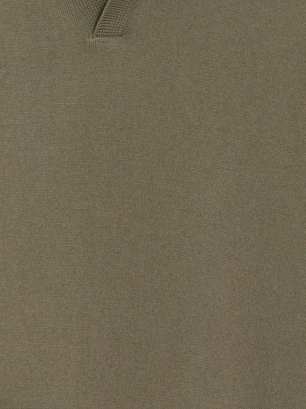 Haki Polo Yaka Erkek Triko Tişört-6