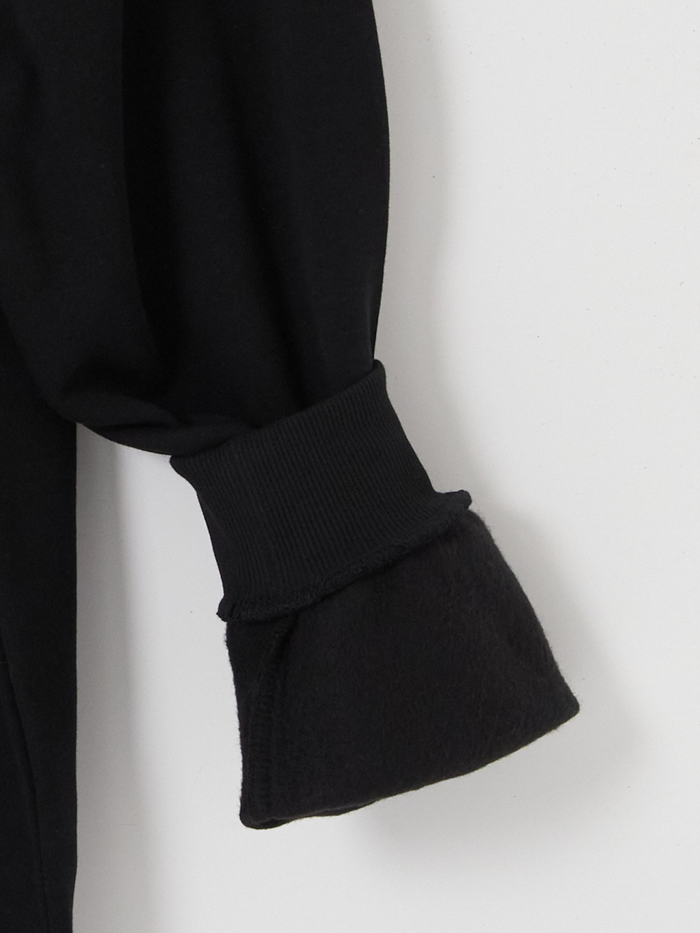 Siyah Dik Yaka Baskılı Erkek Sweatshirt-5