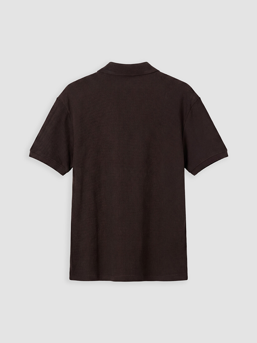 Kahverengi Polo Yaka Erkek Tişört-5
