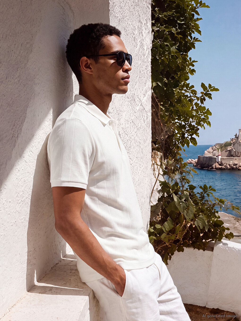 Polo Collar Standard Fit Men's T-shirt
