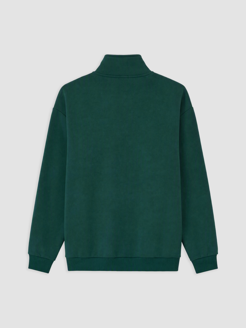 Petrol Dik Yaka Baskılı Erkek Sweatshirt-4