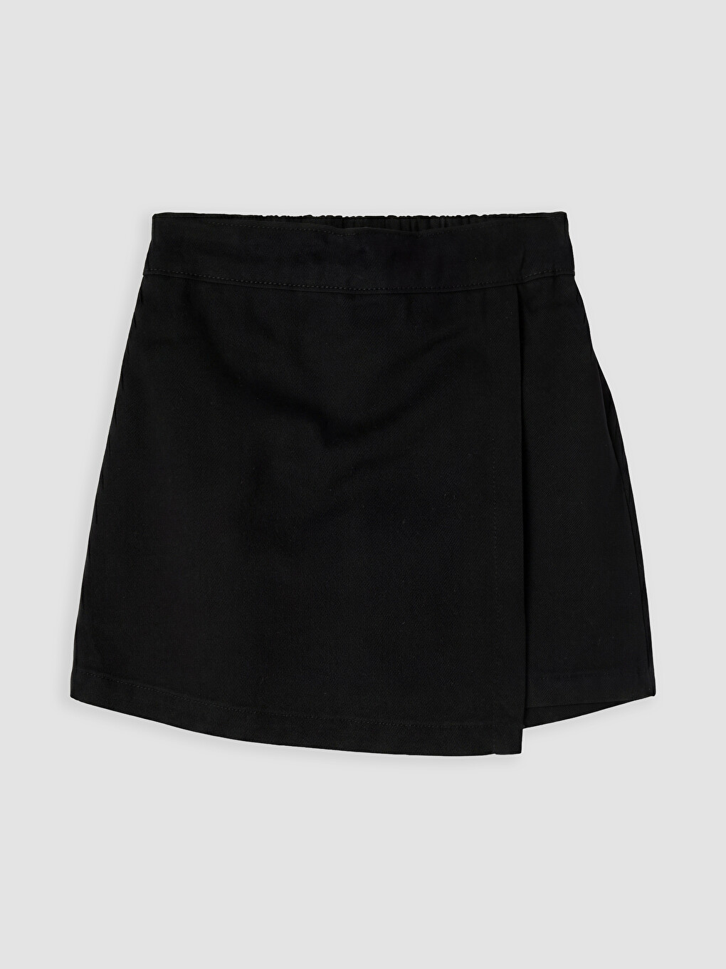 Siyah Kız Çocuk Gabardin Şort Etek