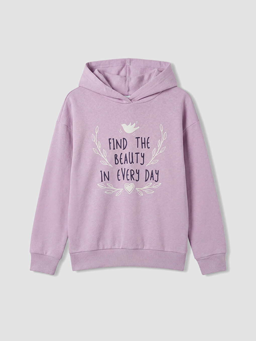 Printed Girls' Thick Tracksuit Set-1