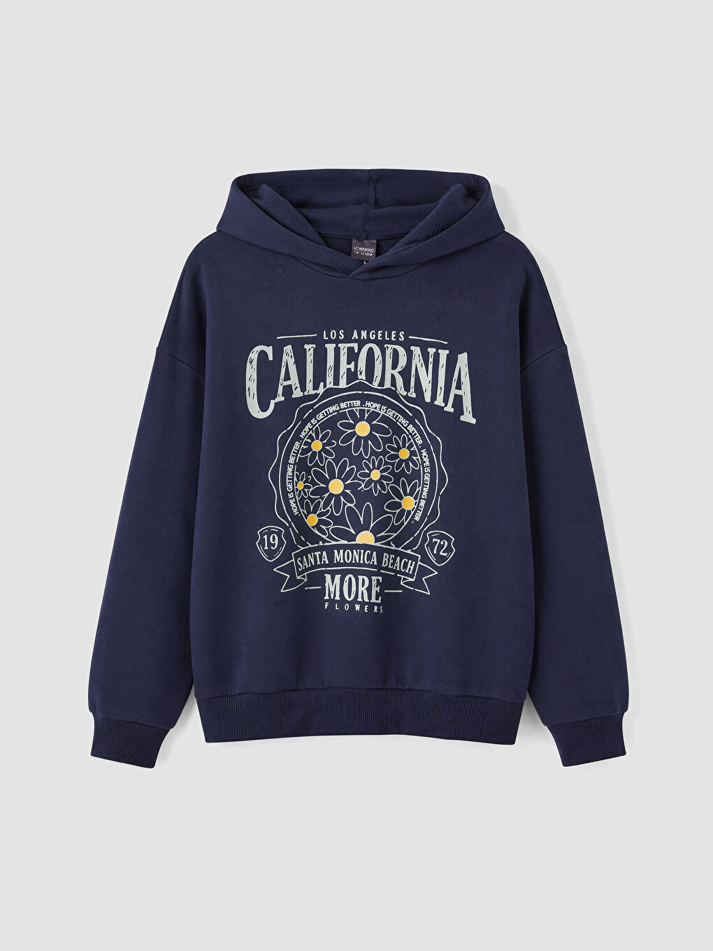 Lacivert California Baskılı Kız Çocuk Eşofman Takımı-1