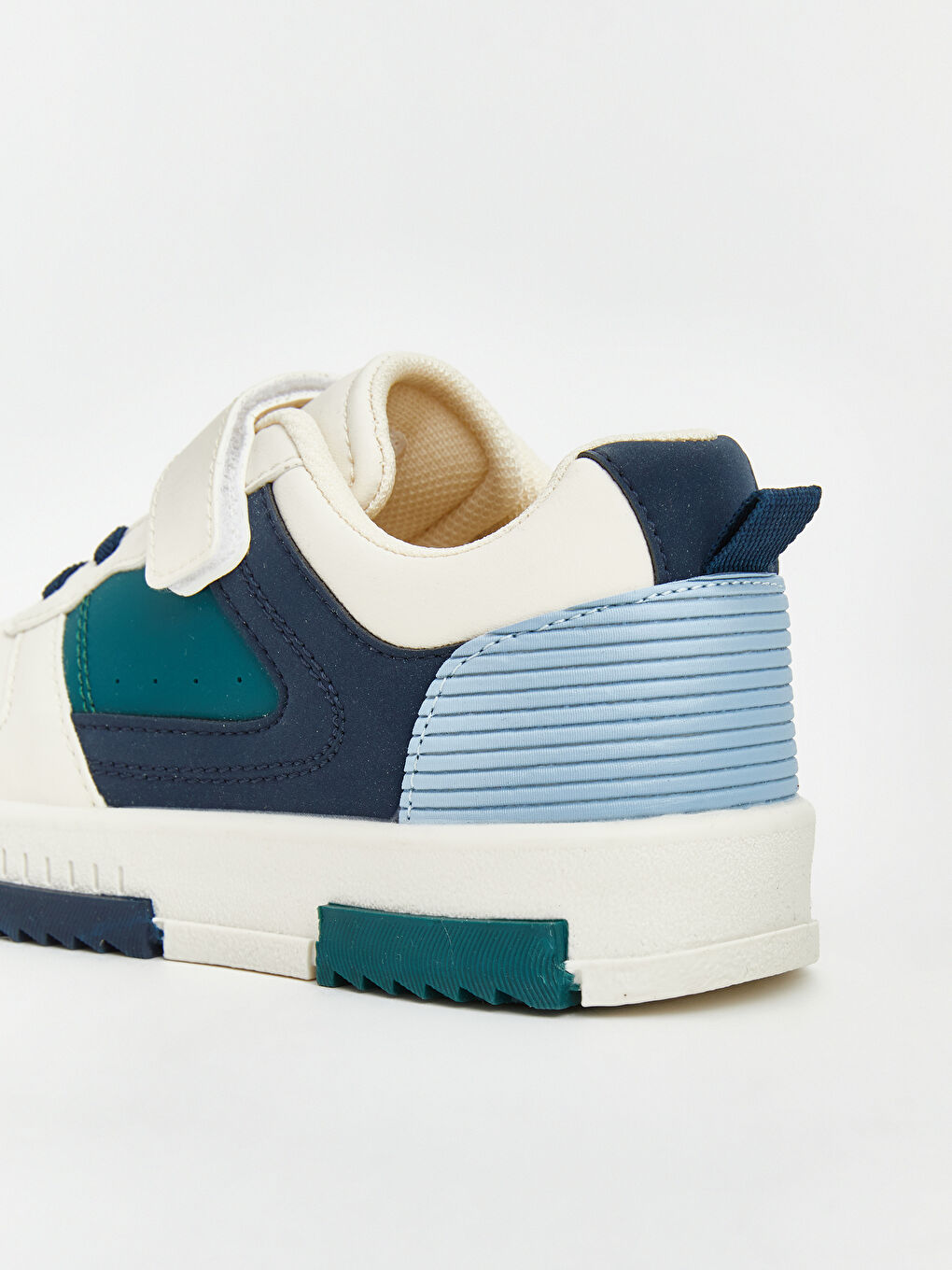 Ekru Renk Bloklu Erkek Çocuk Spor Ayakkabı-4