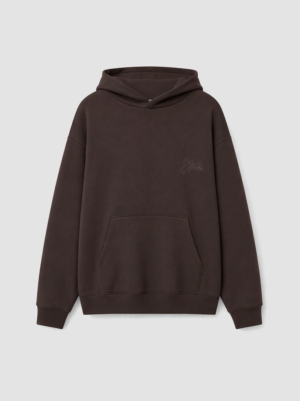 Man Brown Sweatshirt