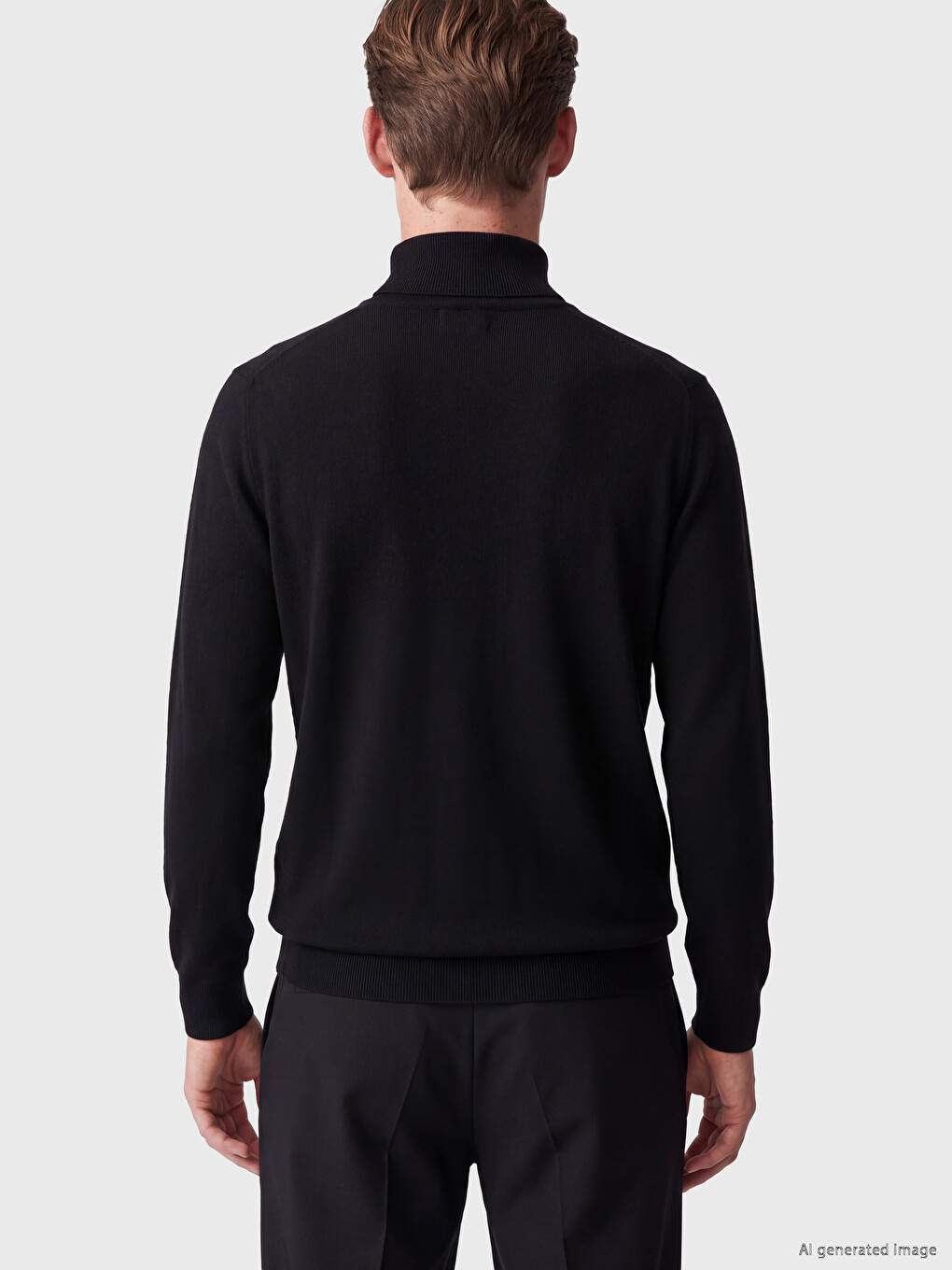 Mock Neck Men's Knitwear Sweater-3
