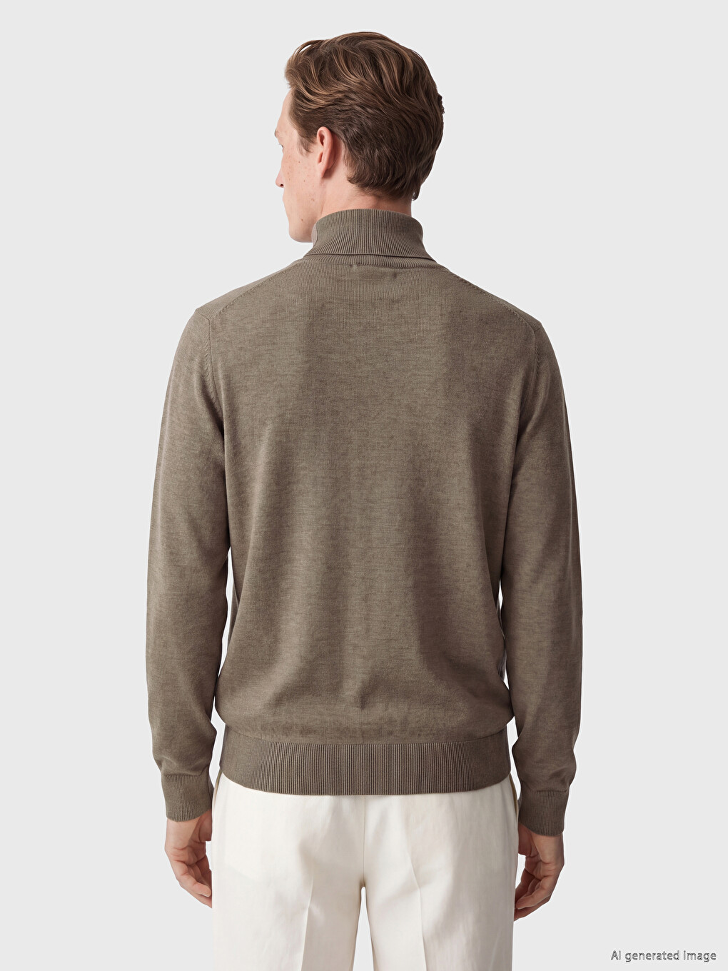 Mock Neck Men's Knitwear Sweater-3