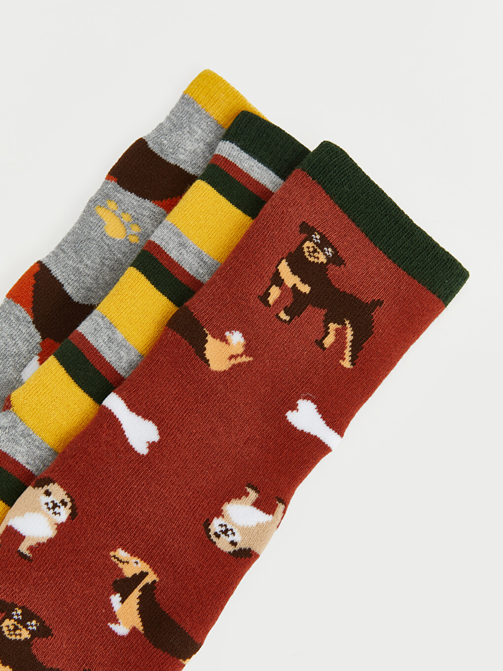 3-pack Patterned Boys' Ankle Socks-1