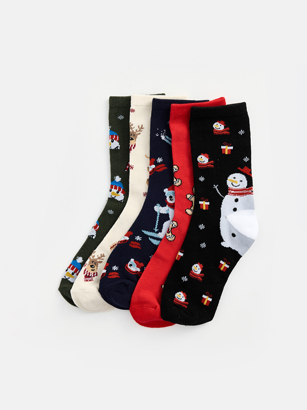 5 Pack New Year Themed Boys' Ankle Socks