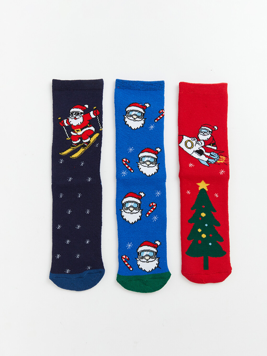 Jungen-terry-knöchelsocken Im Neujahrsdesign 3er-pack