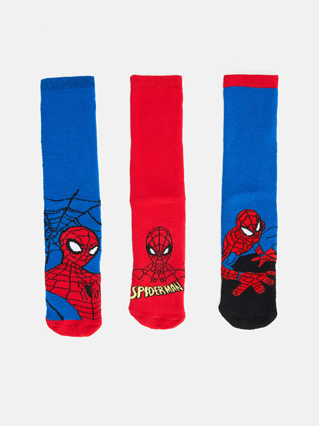 3 Pack Spider-man Boys' Terry Ankle Sock