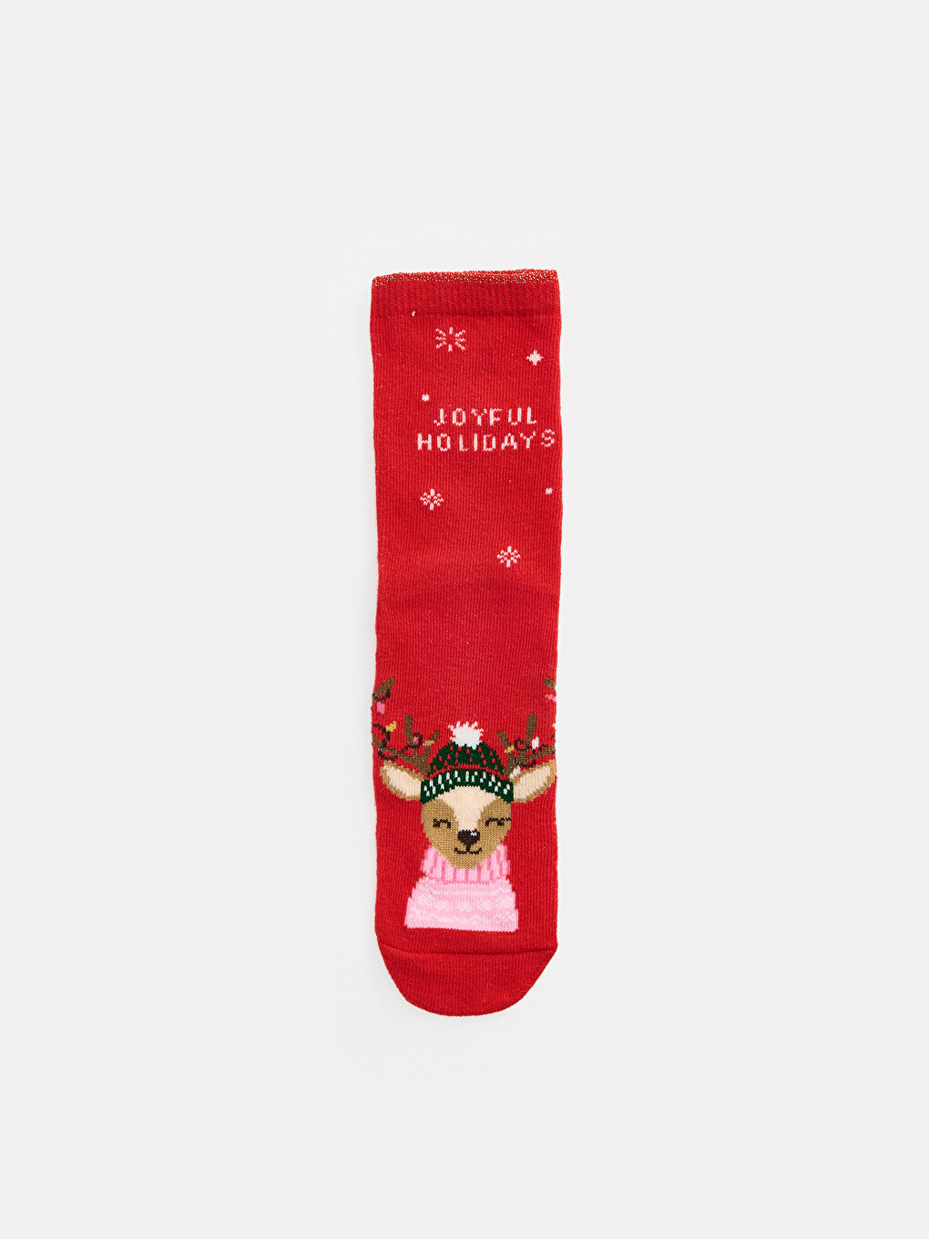 5 Pack New Year Themed Girls' Ankle Socks-1