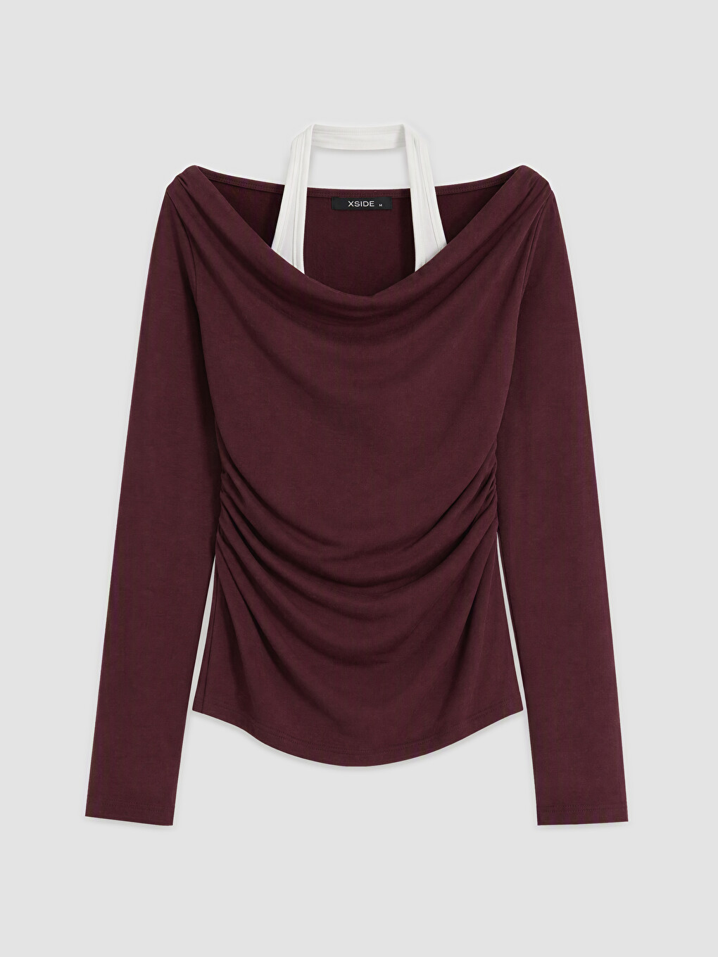 Blouse Rouge Bordeaux Femme