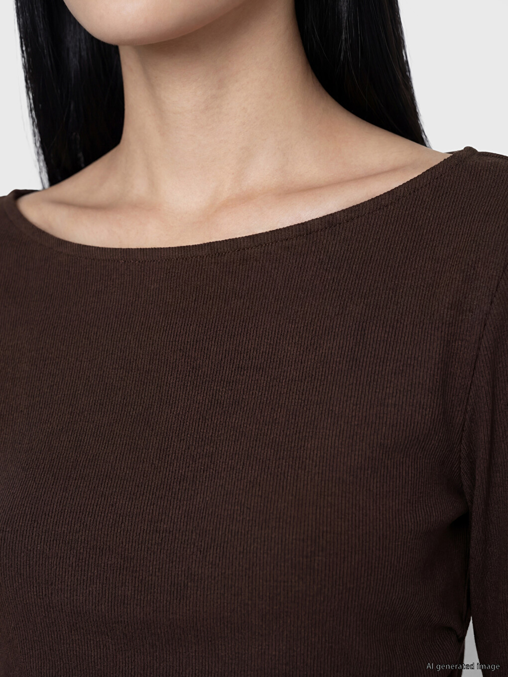 Slash Neck Women's T-shirt-2