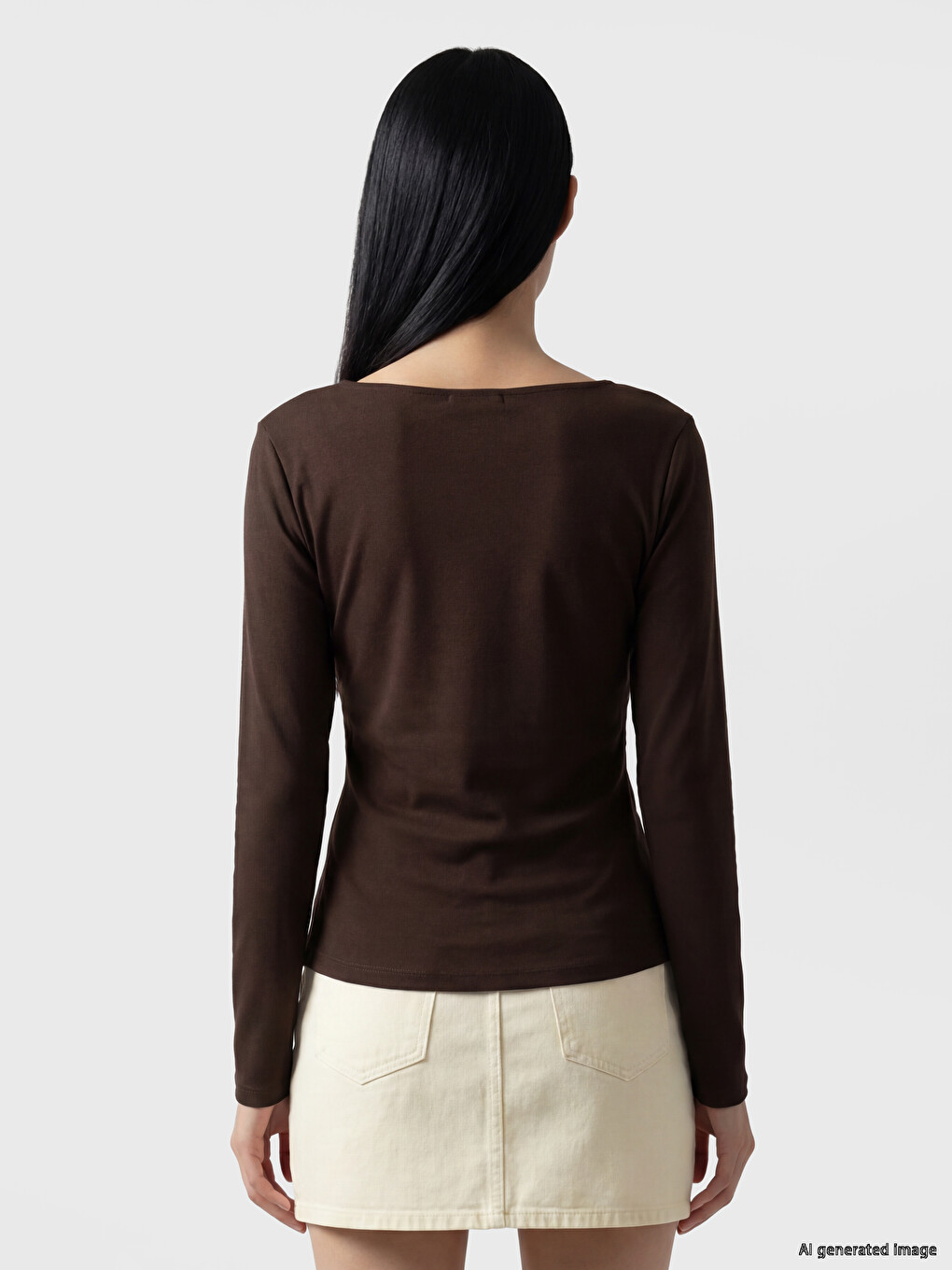 Slash Neck Women's T-shirt-3