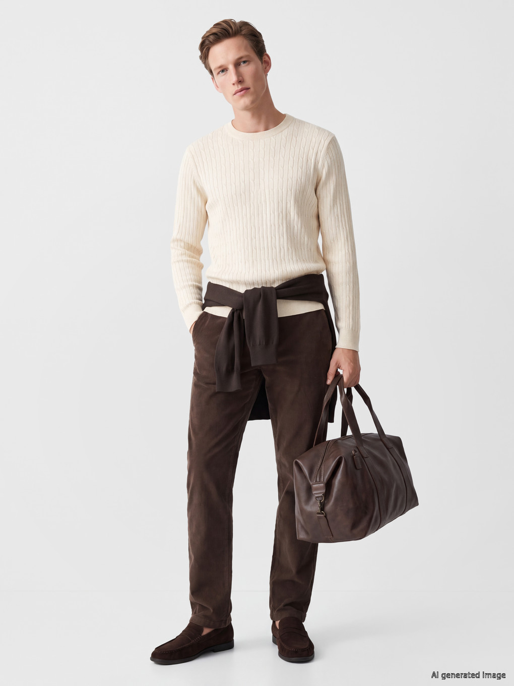 Regular Fit Velvet Men's Trousers
