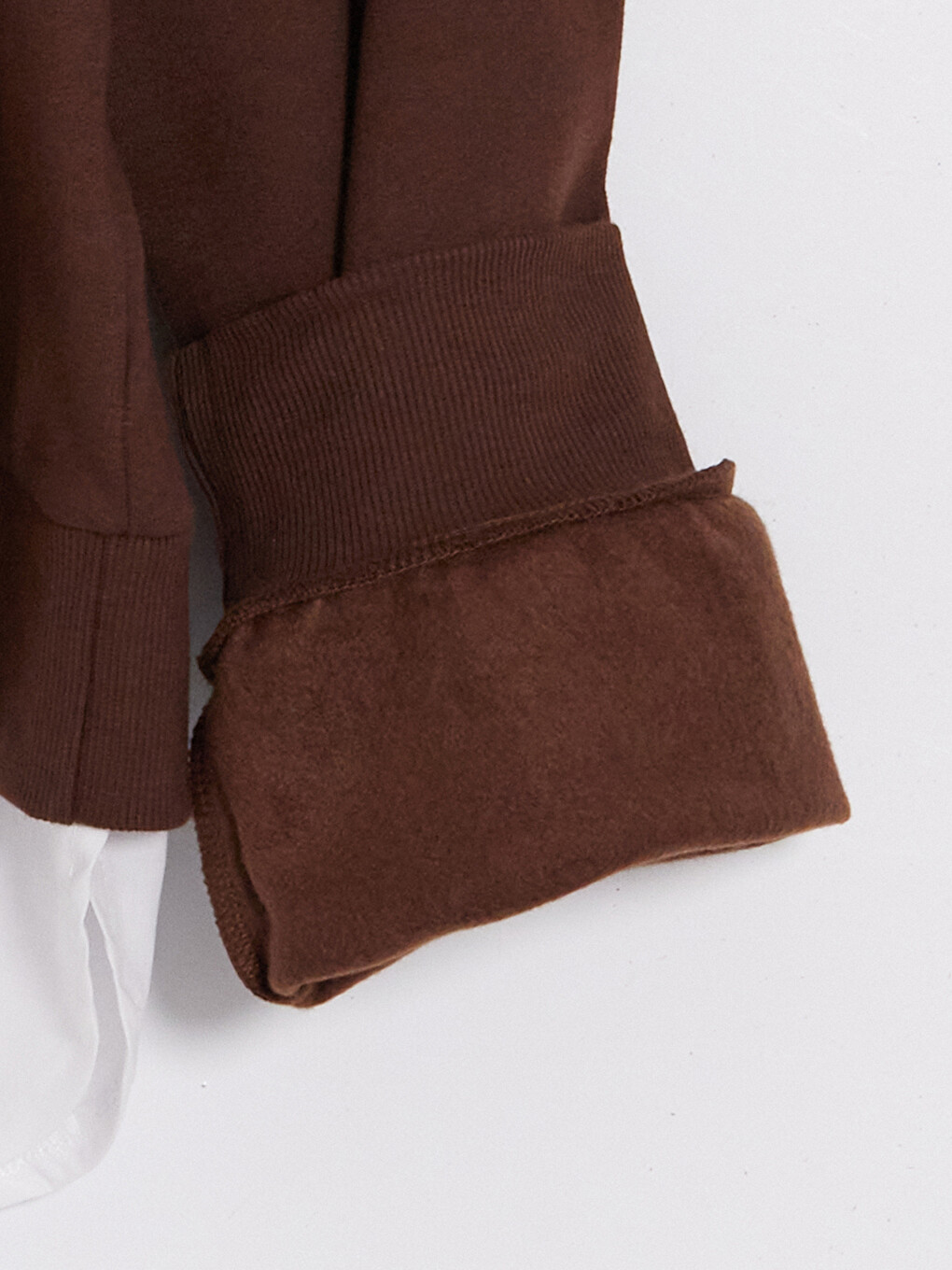 Crew Neck Printed Girls' Thick Sweatshirt-1