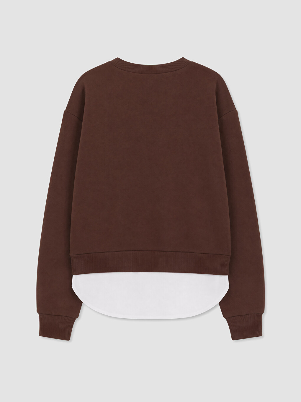 Crew Neck Printed Girls' Thick Sweatshirt-2