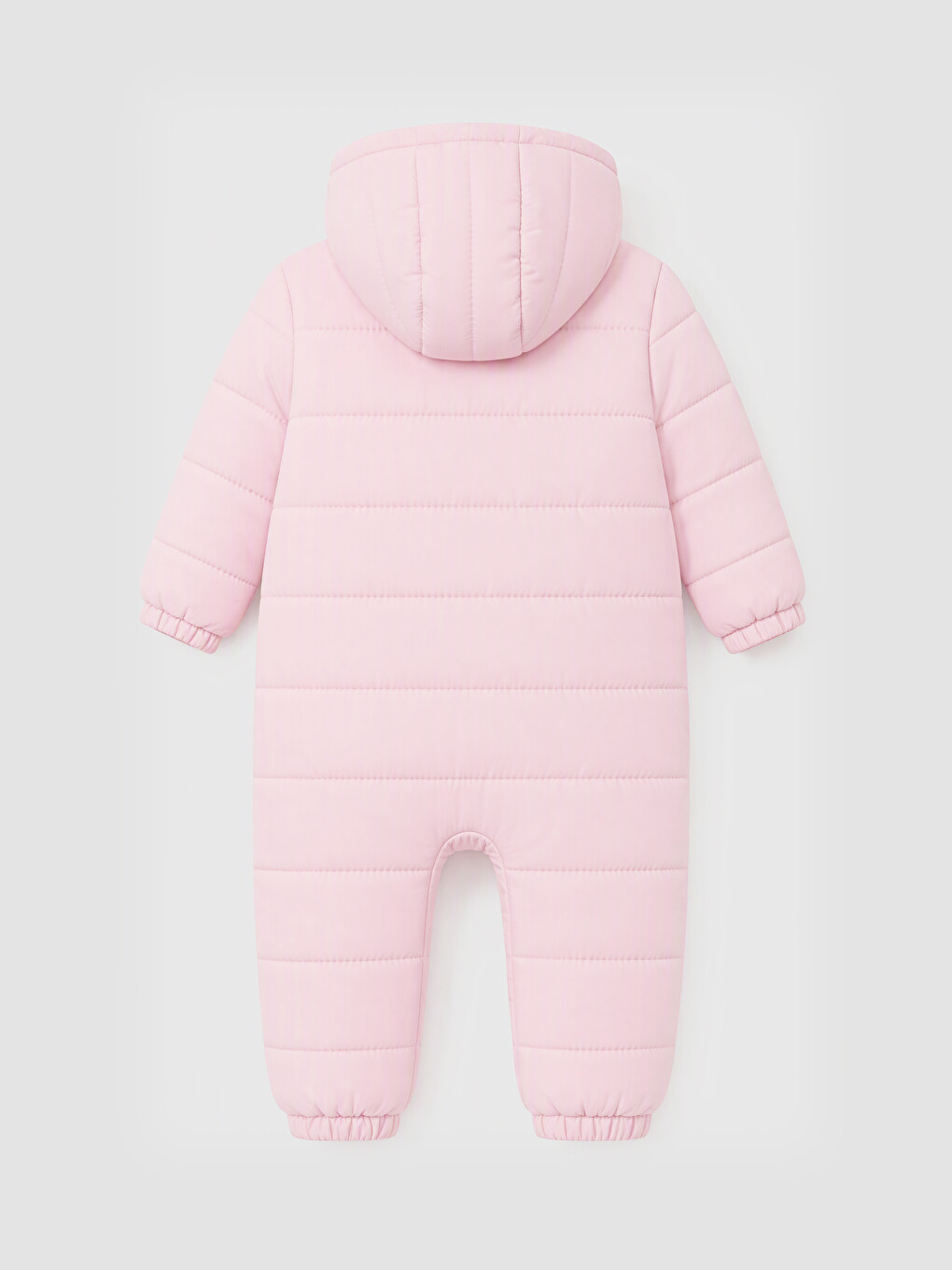 Pembe Kapüşonlu Kız Bebek Astronot Mont-1