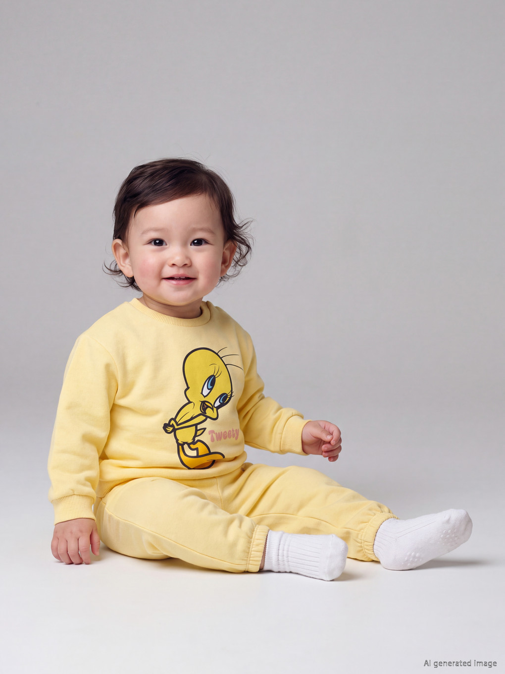  Tweety Printed Baby Girls' Set