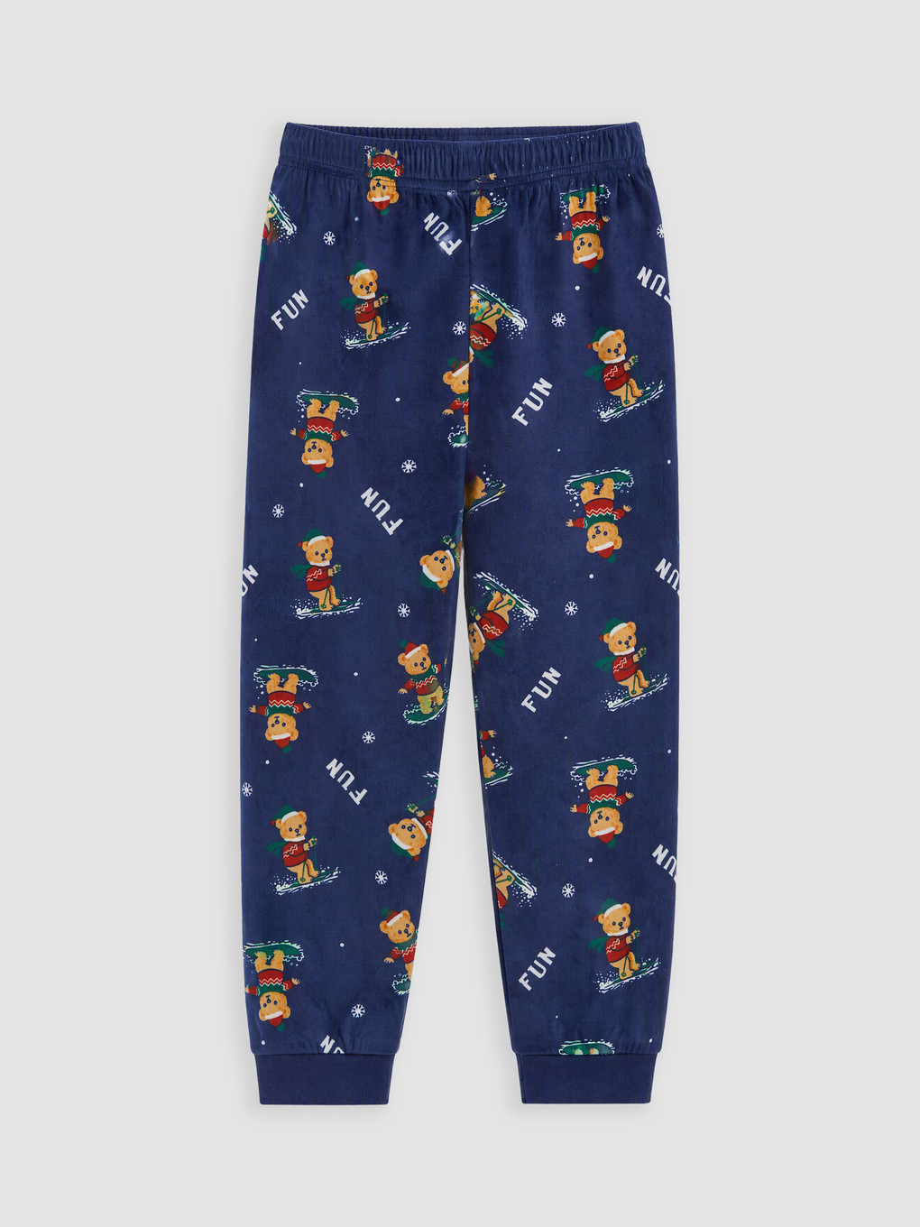 New Year Themed Boys' Velvet Pyjamas Set-4