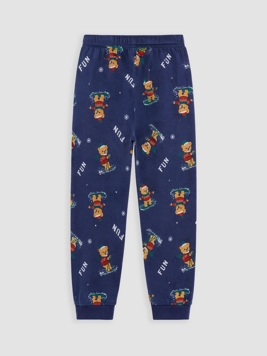 New Year Themed Boys' Velvet Pyjamas Set-6