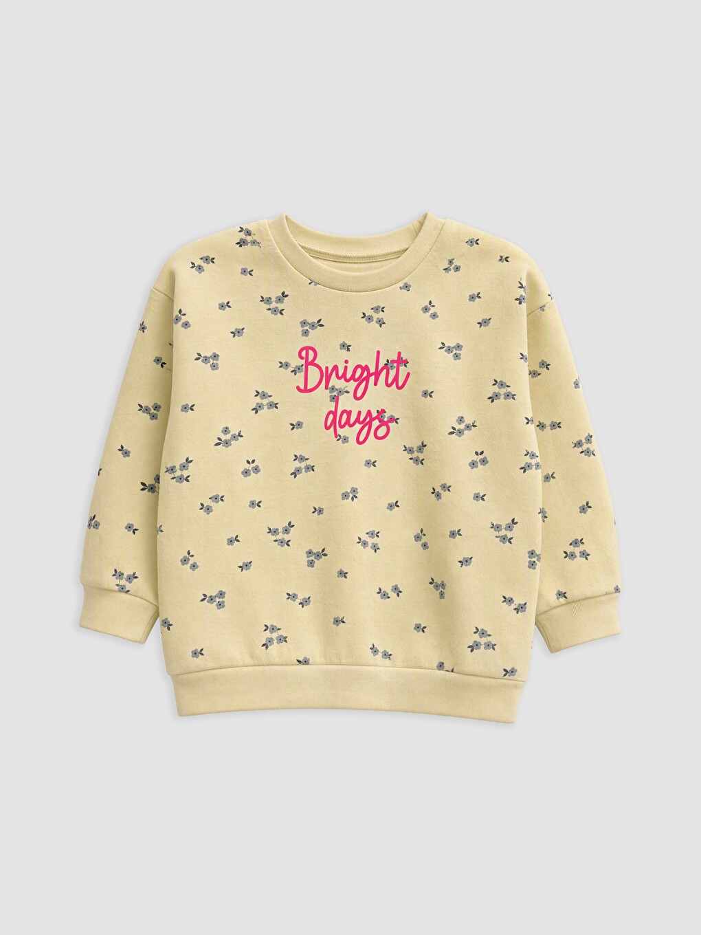 Printed Girls' Thick Sweatshirt