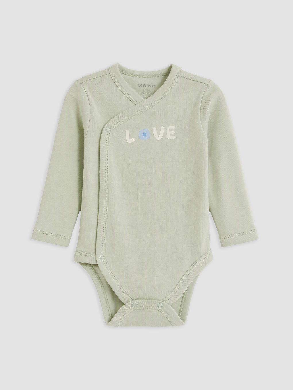 Body Bébé Imprimé À Col Croisé Pour Bébé Fille, Lot De 2-1