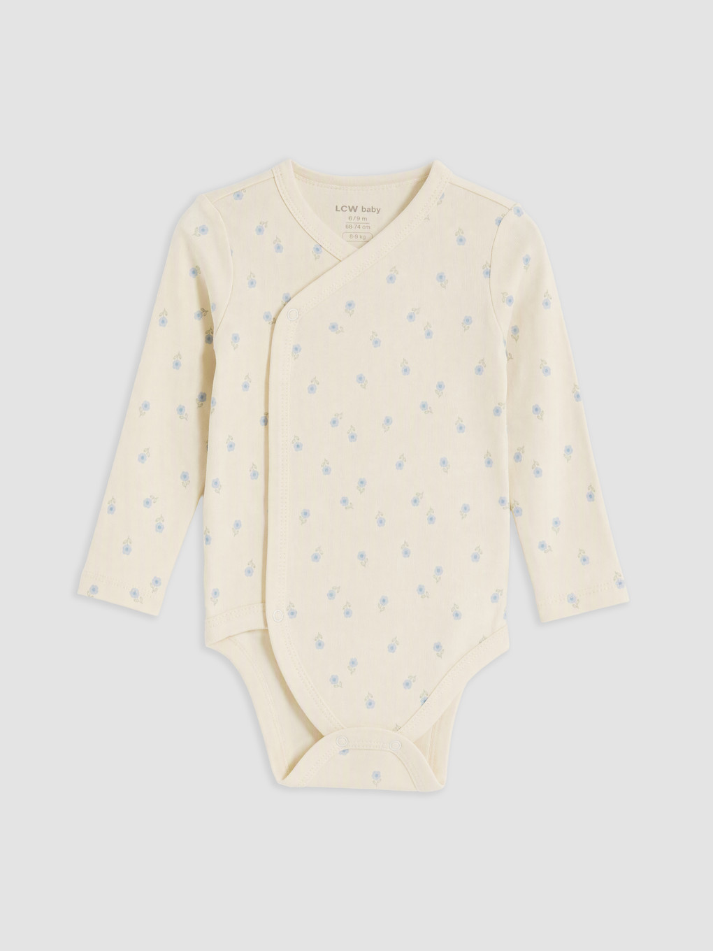Body Bébé Imprimé À Col Croisé Pour Bébé Fille, Lot De 2-3