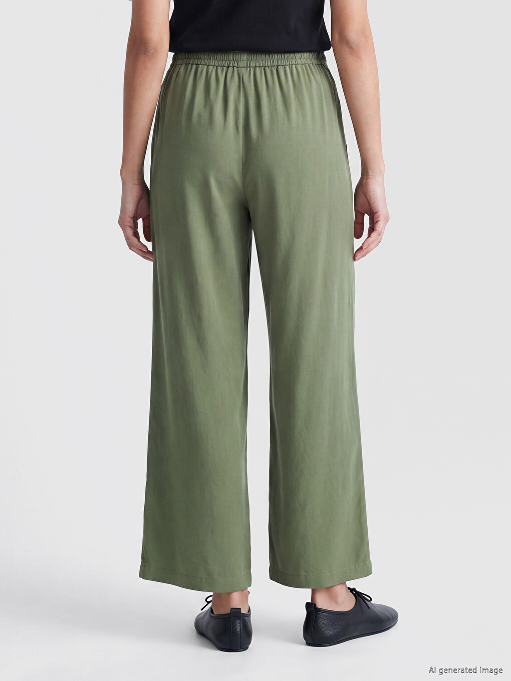 Woman Khaki Trousers-3