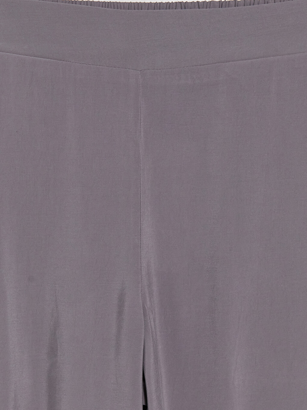 Beli Lastikli Geniş Paça Kadın Pantolon-7