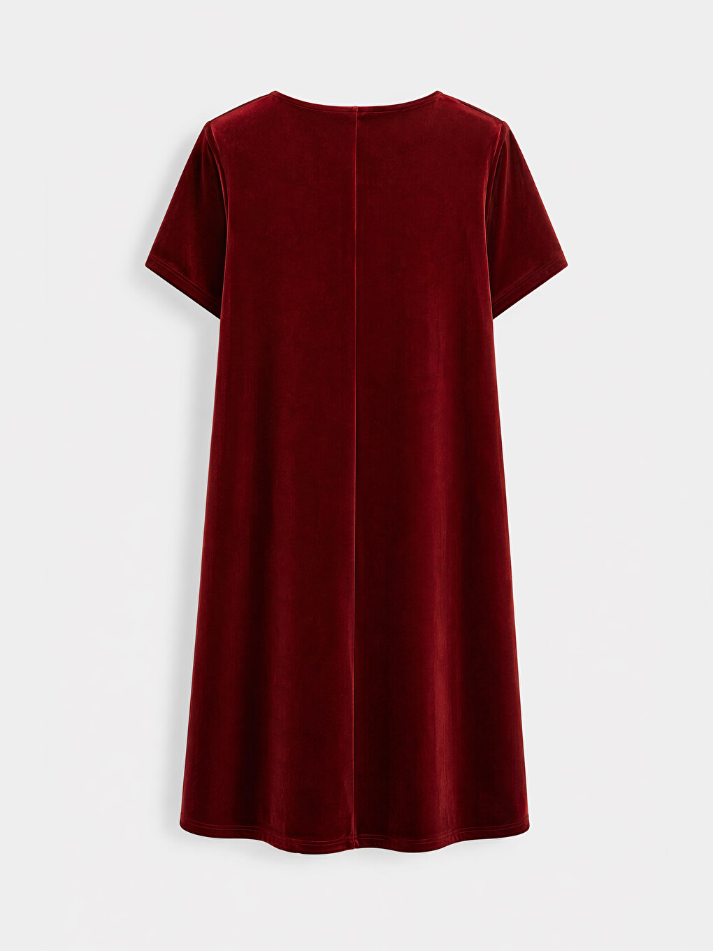 V Neck Velvet Mini Dress-4