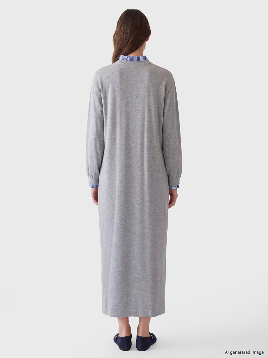 Woman Grey Dress-3
