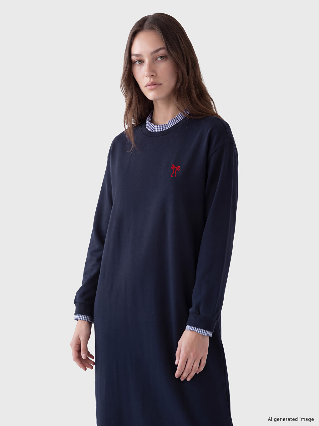 Woman Navy Dress-1