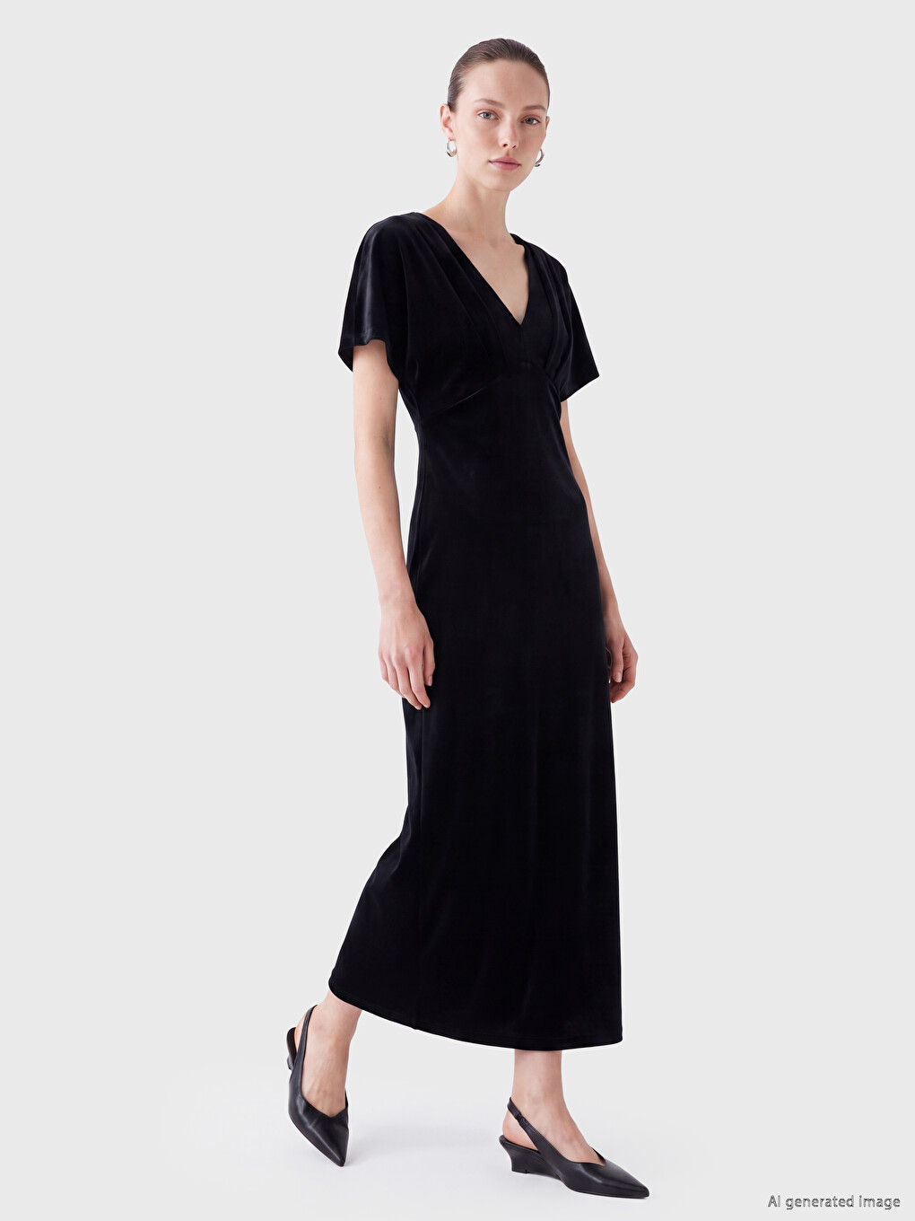جل مەخمەڵی A-line یاخەی V-1
