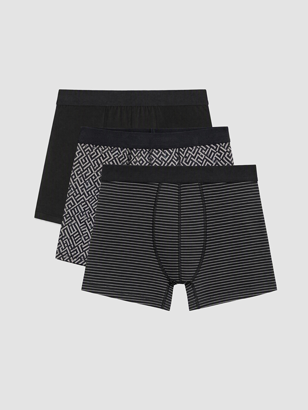 Man Black Boxer Briefs
