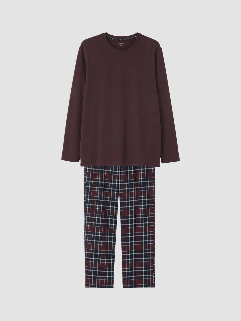 Plaid Men's Pyjamas Set-4