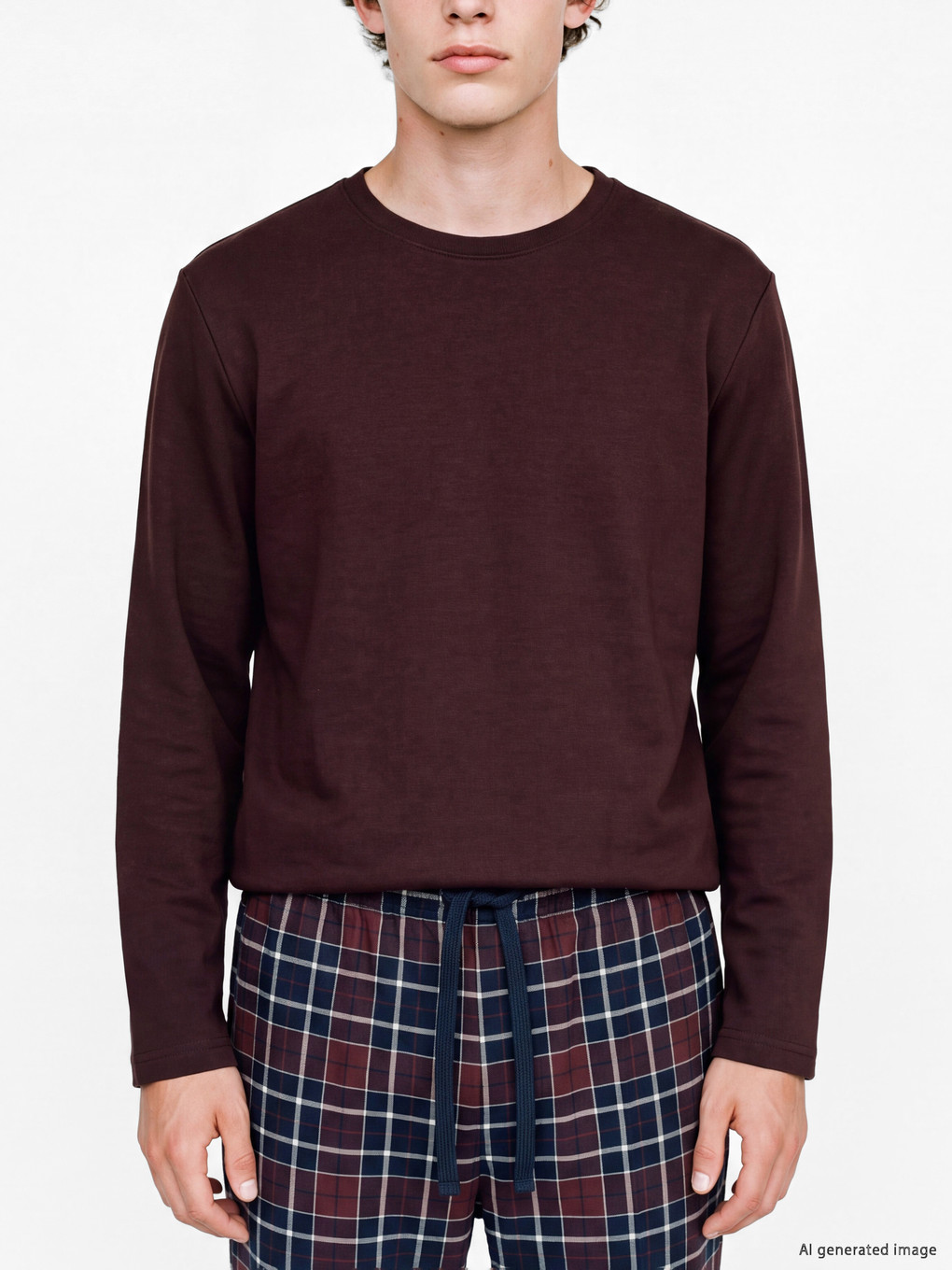 Plaid Men's Pyjamas Set-2