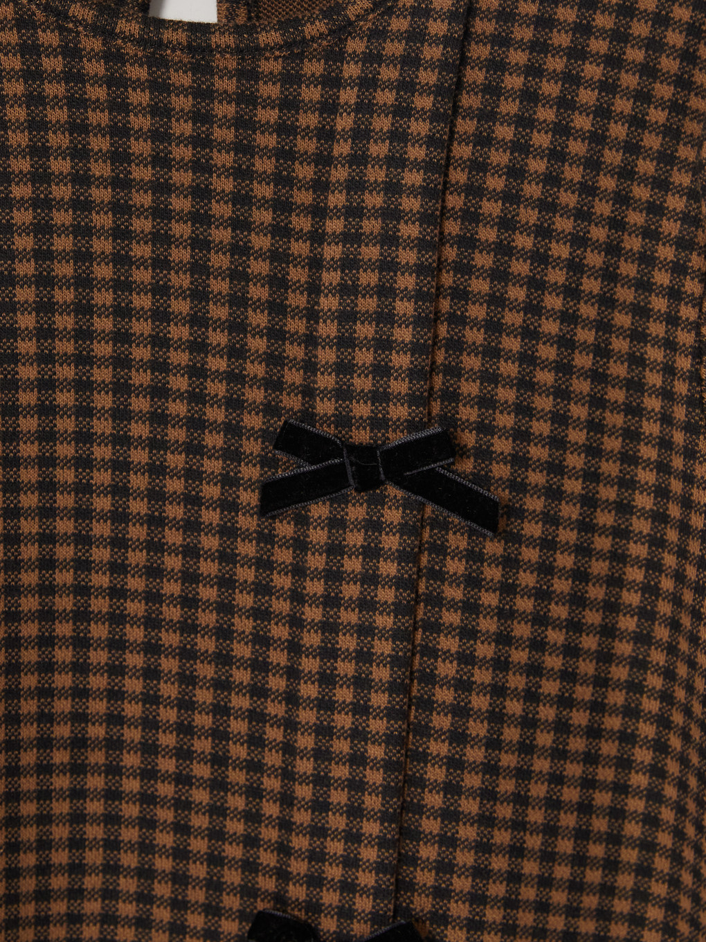 Bowed Plaid Girls' Dress-2