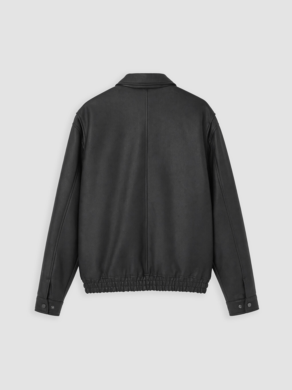 Regular Fit Men's Faux Leather Jacket-7