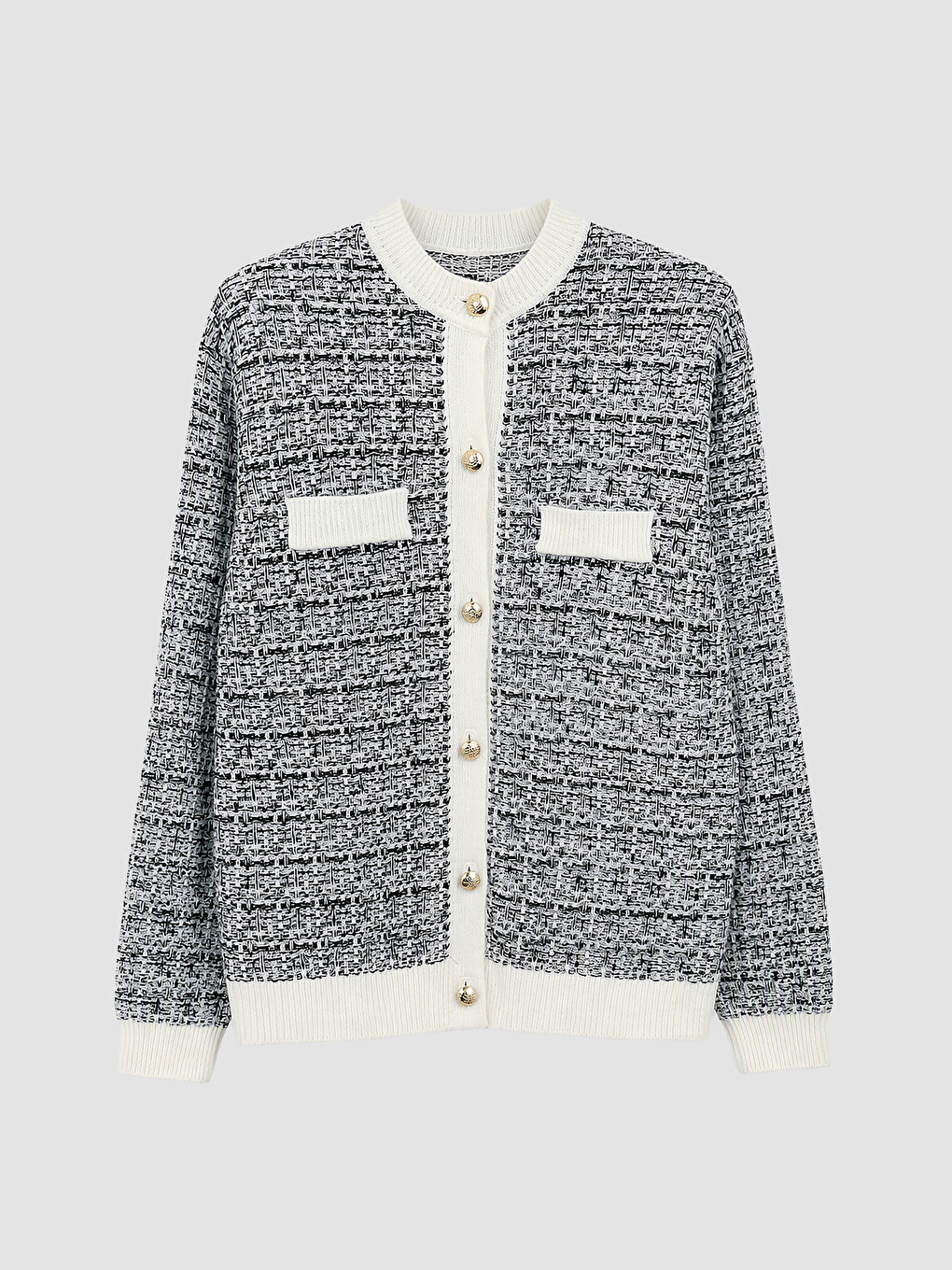 Fancy Buttoned Women's Knitwear Cardigan