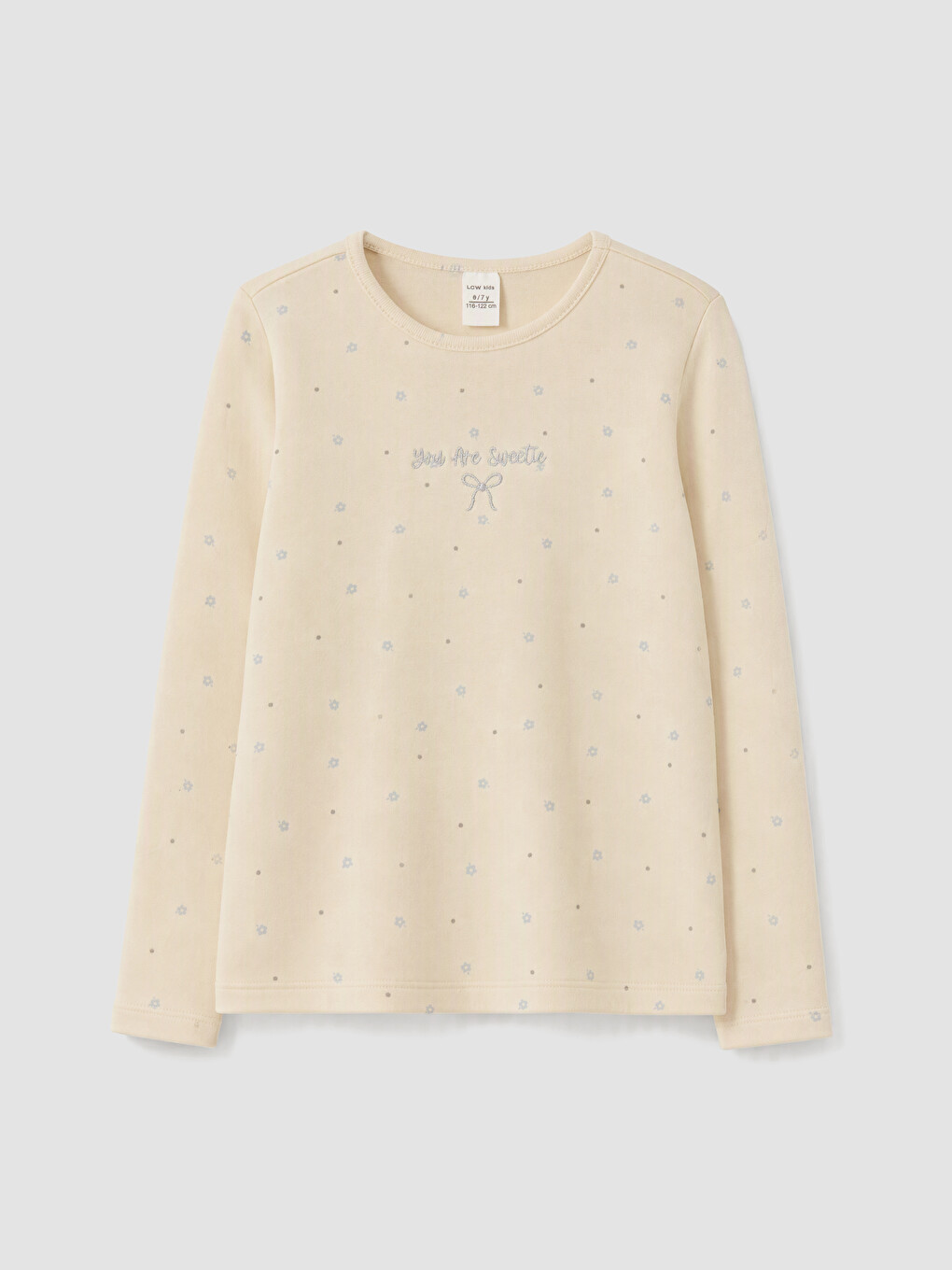 2 Pack Crew Neck Embroidered Girls' T-shirt-4