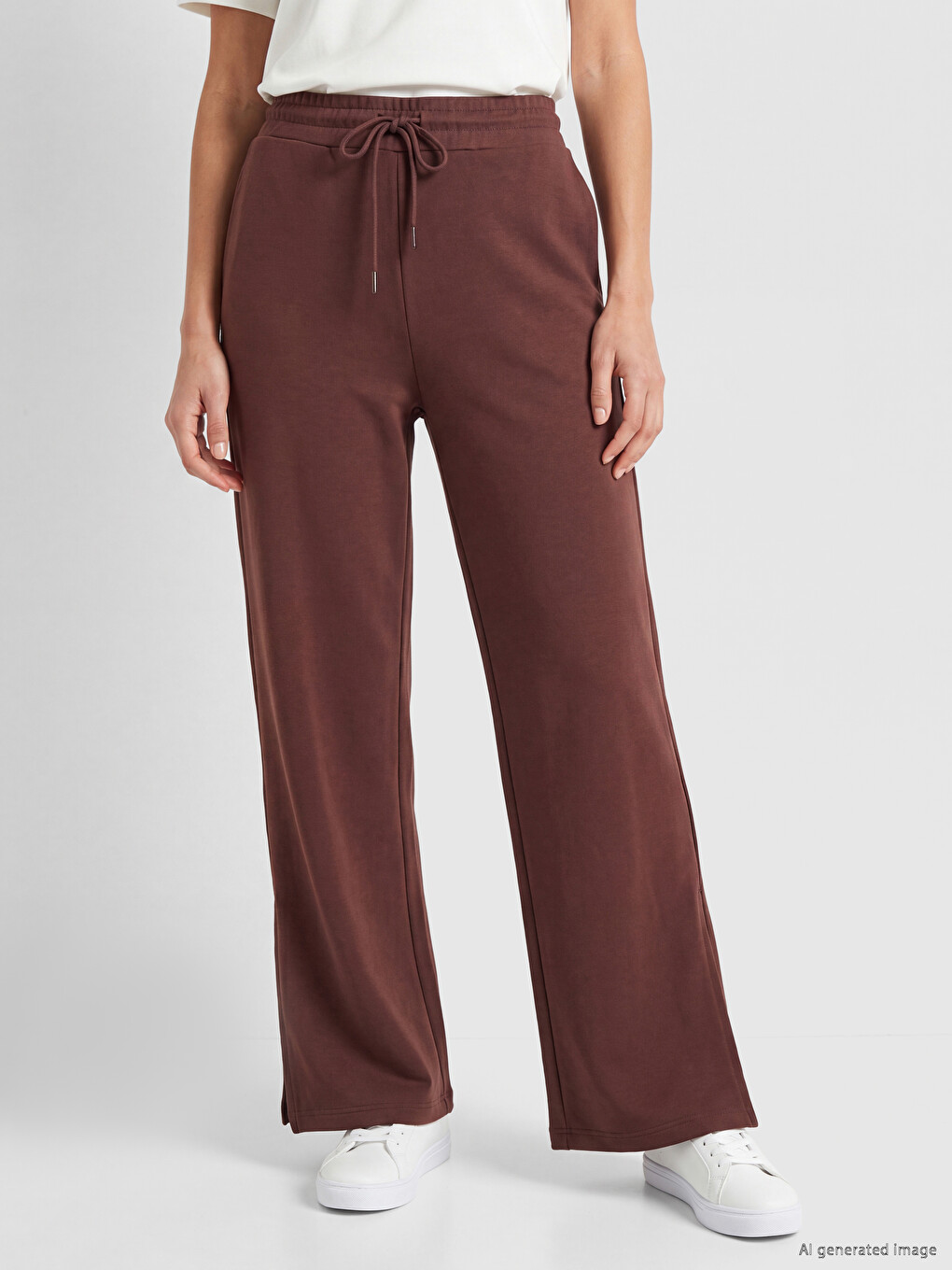Woman Plum Sweatpants-1