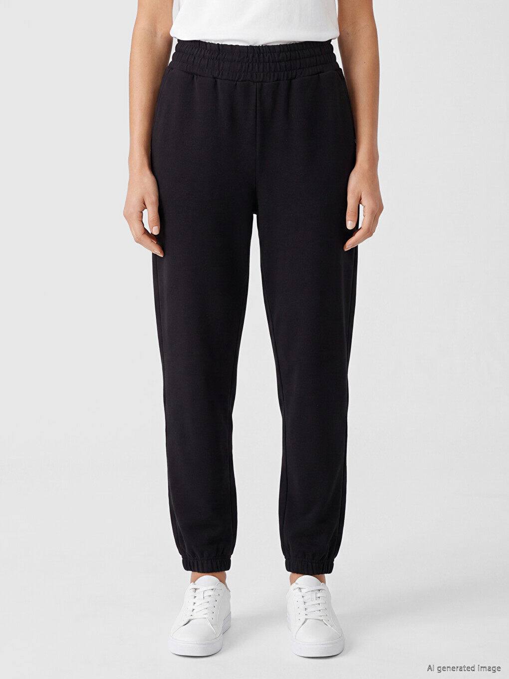 Elastic Waist Women's Jogger Sweatpants-1