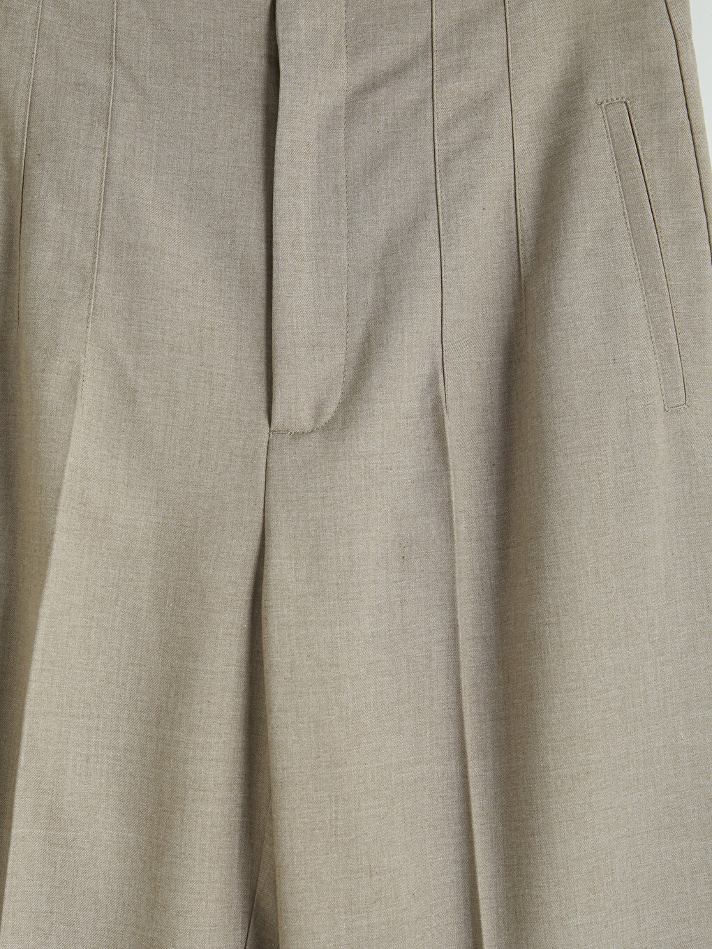 Pleat Detailed Wide Leg Women's Trousers-6