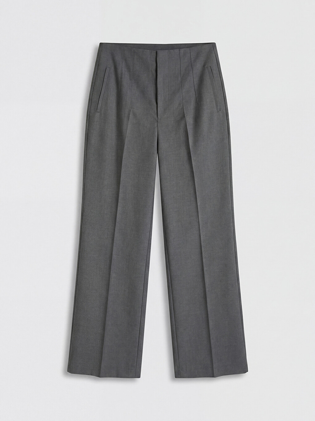 Regular Fit Women's Fabric Trousers-4