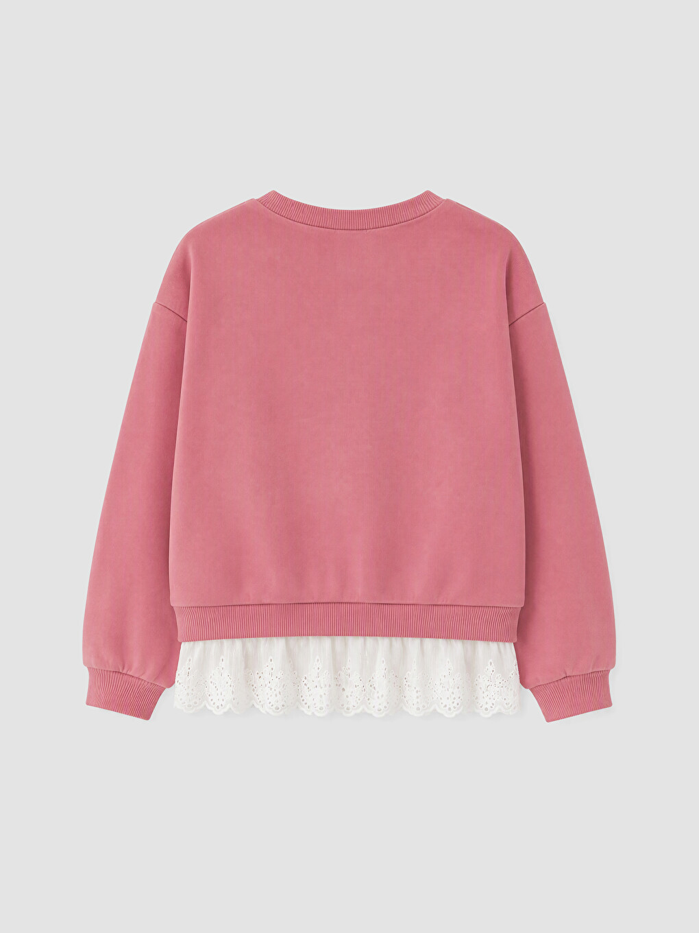 Yeşil Baskılı Fırfırlı Kız Çocuk Sweatshirt 2'li-6