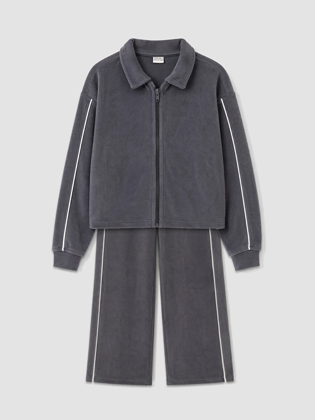 Girls' Velvet Tracksuit Set-1