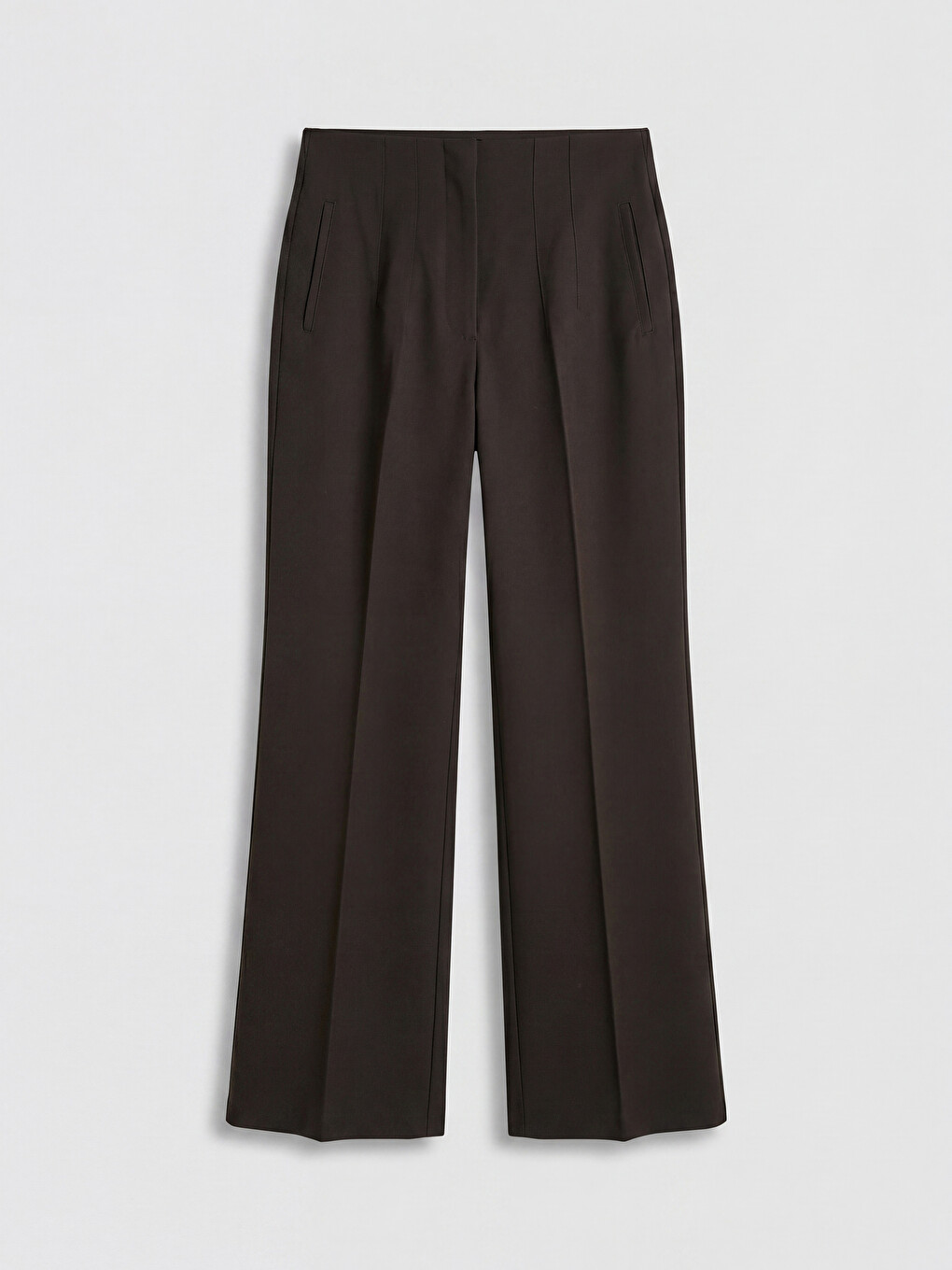 High Waist Slim Fit Women's Trousers-4